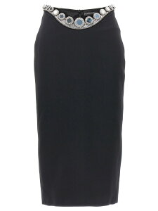 DAVID KOMA �X�J�[�g ���f�B�[�X �u���b�N Skirts 'Puffer Circle Embroidery' skirt SS23DK50SBLACKSILVER Black �֐� �������� 2023SS ju