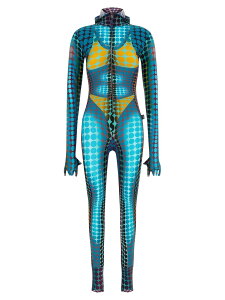 �W�����|�[���E�S���`�G JEAN PAUL GAULTIER �Z�b�g�A�b�v �I�[���C������ ���f�B�[�X �}���`�J���[ Jumpsuits 'Re-edition - The Blue dots Print' jumpsuit 2601WJS012J042P502710 Multicolor �֐� �������� 2026SS ju