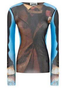 �W�����|�[���E�S���`�G JEAN PAUL GAULTIER T�V���c �g�b�v�X ���f�B�[�X �}���`�J���[ T-shirts and tops 'Re-edition - The Tennis Suit' top 2601WTO458M027P90 Multicolor �֐� �������� 2026SS ju