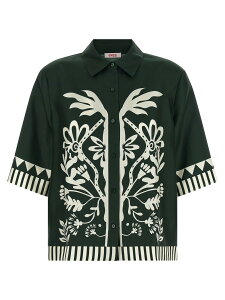�G���X ERES �V���c ���f�B�[�X �O���[�� Shirts 'Emeraude' shirt 272613SCARABEEPANAMA Green �֐� �������� 2026SS ju