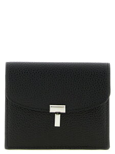 �g�[�e�� TOTEME �J�[�h�z���_�[ ���z ���f�B�[�X �u���b�N Wallets and Card Holders 'Sienna' card holder 261WAM0042LE0030001 Black �֐� �������� 2026SS ju