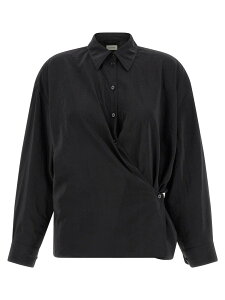 �����[�� LEMAIRE �V���c ���f�B�[�X �u���b�N Shirts 'Straight collar twisted' shirt SH1141LF1308BK999 Black �֐� �������� 2026SS ju