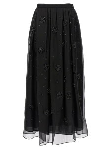 �}�b�N�X�}�[�� �X�e���f�B�I MAX MARA STUDIO �X�J�[�g ���f�B�[�X �u���b�N Skirts 'Wilma' skirt WILMA001 Black �֐� �������� 2024SS ju