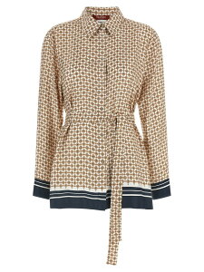 �}�b�N�X�}�[�� �X�e���f�B�I MAX MARA STUDIO �V���c ���f�B�[�X �u���E�� Shirts 'MstTenuta' shirt 2616191011600002 Brown �֐� �������� 2026SS ju