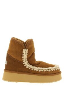 ���[ MOU �u�[�c ���f�B�[�X �u���E�� Boots 'Platform boot' ankle boots FW681010ACOG Brown �֐� �������� 2025AW ju