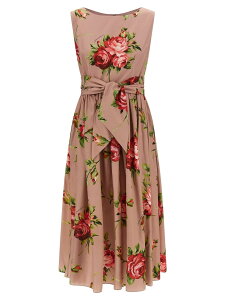 �h���`�F&�K�b�o�[�i DOLCE&GABBANA �����s�[�X �h���X ���f�B�[�X �s���N Dresses 'Bouquet Rose' dress F612PTHS5UTHF5ZN Pink �֐� �������� 2026SS ju