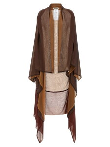 �A���x���^ �t�F���b�e�B ALBERTA FERRETTI �Z�[�^�[ �j�b�g�E�F�A ���f�B�[�X �u���E�� Knitwear Chiffon cardigan A060601151103 Brown �֐� �������� 2026SS ju