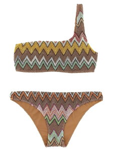 �~�b�\�[�j MISSONI ���� �X�C���E�F�A ���f�B�[�X �u���E�� Swimwear Lame viscose bikini MC23SP02BR014KSM9YK Brown �֐� �������� 2026SS ju