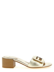 �t�F���f�B FENDI �T���_�� ���f�B�[�X �S�[���h Sandals 'Baguette' slides 8R8862AY1RF0VF1 Gold �֐� �������� 2026SS ju