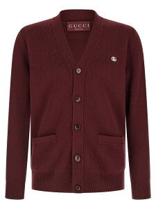 �O�b�` GUCCI �Z�[�^�[ �j�b�g�E�F�A �����Y ���b�h Knitwear 'Doppia G' sweater 815009XKFAU6013 Bordeaux �֐� �������� 2026SS ju