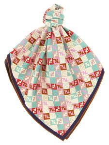 �t�F���f�B FENDI �n�C�e�N�A�N�Z�T���[ �t�@�b�V�������� ���f�B�[�X �}���`�J���[ Hi-tech accessories 'Fendi' scarf FXT091AUMDF1WO7 Multicolor �֐� �������� 2026SS ju