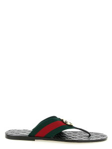 �O�b�` GUCCI �t���b�g�V���[�Y �T���_�� �����Y �}���`�J���[ Flat Shoes 'Riviera' flip flops 863027HAAOZ8449 Multicolor �֐� �������� 2026SS ju