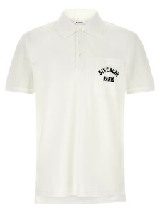 �W�o���V�B GIVENCHY �|���V���c �����Y �z���C�g Polo shirts Pocket embroidery polo shirt BML00T3YSD100 White �֐� �������� 2026SS ju