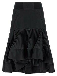 �T�J�C SACAI �X�J�[�g ���f�B�[�X �u���b�N Skirts Pleated insert skirt 2608307001 Black �֐� �������� 2026SS ju