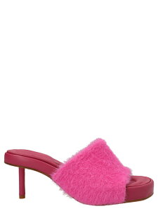 �W���b�N���X JACQUEMUS �T���_�� ���f�B�[�X �p�[�v�� Sandals 'Clay' mules 223FO0352390PINK Fuchsia �֐� �������� 2022AW ju