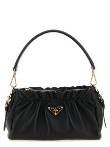�v���_ PRADA �o�b�O ���f�B�[�X �u���b�N Business bags Leather shoulder bag 1BC270VOOO2DX8F0002 Black �֐� �������� 2026SS ju