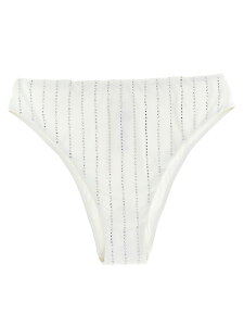 �G���V�[�c�[�Z�C���g�o�[�X MC2 SAINT BARTH ���� �X�C���E�F�A ���f�B�[�X �z���C�g Swimwear 'Sibilla' bikini bottoms SIBILLASTRASSSTRIPES01 White �֐� �������� 2025SS ju