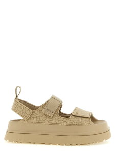 �A�O �I�[�X�g�����A UGG AUSTRALIA �T���_�� ���f�B�[�X �x�[�W�� Sandals 'GoldenGlow Embossed' sandals 1175311MDSD Beige �֐� �������� 2026SS ju