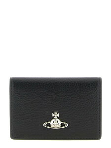 ���B���B�A���E�E�G�X�g�E�b�h VIVIENNE WESTWOOD �J�[�h�z���_�[ ���z ���f�B�[�X �u���b�N Wallets and Card Holders Orb logo card holder 5402000PUS000DN403 Black �֐� �������� 2026SS ju