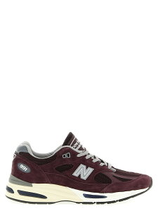 �j���[�o�����X NEW BALANCE �X�j�[�J�[ �����Y �p�[�v�� Sneakers 'Made in UK 991v2' sneakers U991AU2 Purple �֐� �������� 2025AW ju