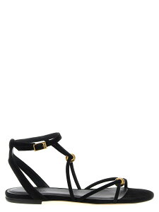 �C�U�x�� �}���� ISABEL MARANT �T���_�� ���f�B�[�X �u���b�N Sandals 'Aeza' sandals SD0257FAC2A03SBKGO Black �֐� �������� 2025SS ju