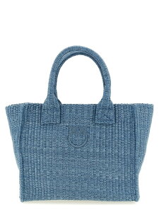 �s���R PINKO �g�[�g�o�b�O ���f�B�[�X �u���[ Tote bags 'Beach' mini shopping bag 106832A39YE5Y Light Blue �֐� �������� 2026SS ju
