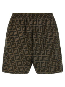 �t�F���f�B FENDI �f�j���V���[�c �V���[�c ���f�B�[�X �}���`�J���[ Denim shorts 'FF' shorts FR6259A5W3F118W Multicolor �֐� �������� 2026SS ju