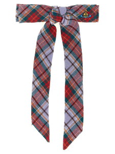 ���B���B�A���E�E�G�X�g�E�b�h VIVIENNE WESTWOOD �n�C�e�N�A�N�Z�T���[ �t�@�b�V�������� ���f�B�[�X �}���`�J���[ Hi-tech accessories 'RTW Tartan' hair clip 81020023W01C6O102 Multicolor �֐� �������� 2026SS ju