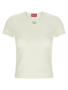 �f�B�[�[�� DIESEL �|���V���c T�V���c ���f�B�[�X �z���C�g T-shirts and polo shirts 'Uncutieslong-OD' T-shirt A199170AHQH141 White �֐� �������� 2026SS ju