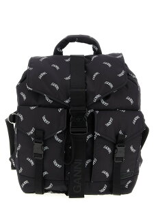 �K�j�[ GANNI �����b�N�T�b�N �o�b�N�p�b�N ���f�B�[�X �u���b�N Backpacks and bum bags 'Re-Tech' backpack B2010022099 Black �֐� �������� 2026SS ju