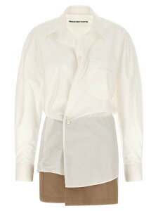 �A���L�T���_�[���� ALEXANDER WANG �����s�[�X �h���X ���f�B�[�X �z���C�g Dresses 'Pre-styled wrap dress' dress 1WC1266950100 White �֐� �������� 2026SS ju