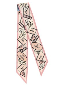 �v���_ PRADA �n�C�e�N�A�N�Z�T���[ �t�@�b�V�������� ���f�B�[�X �s���N Hi-tech accessories 'Heritage' scarf 1FF0082DGYF0DLD Pink �֐� �������� 2026SS ju