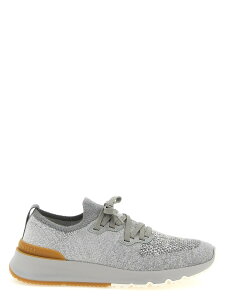 �u���l�� �N�`�l�� BRUNELLO CUCINELLI �X�j�[�J�[ �����Y �O���[ Sneakers Knitted sneakers MZUKISO250CJN33 Gray �֐� �������� 2026SS ju