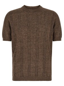 �u���l�� �N�`�l�� BRUNELLO CUCINELLI �Z�[�^�[ �j�b�g�E�F�A �����Y �u���E�� Knitwear Linen sweater M2L707800CNO22 Brown �֐� �������� 2026SS ju