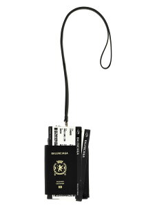 �o�����V�A�K BALENCIAGA �n�C�e�N�A�N�Z�T���[ �t�@�b�V�������� ���f�B�[�X �u���b�N Hi-tech accessories 'Passport' cell phone case 7877332AA3R1000 Black �֐� �������� 2026SS ju