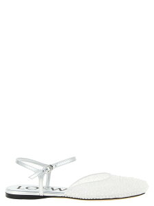 ���G�x LOEWE �t���b�g�V���[�Y �t���b�g�V���[�Y ���f�B�[�X �z���C�g Flat Shoes 'Toy' ballet flats LLST466X149980 White �֐� �������� 2025AW ju