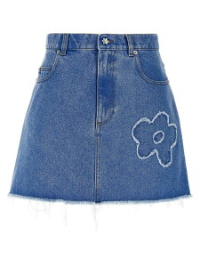 �}���j MARNI �X�J�[�g ���f�B�[�X �u���[ Skirts Patch skirt GOJD0457Q2USCX34PCB44 Light Blue �֐� �������� 2025SS ju