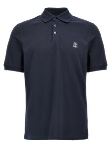 �u���l�� �N�`�l�� BRUNELLO CUCINELLI �|���V���c �����Y �u���[ Polo shirts Logo pique polo shirt ME8548788CD361 Blue �֐� �������� 2026SS ju