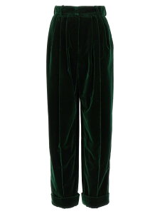 �A���N�T���h�� �{�[�e�B�G ALEXANDRE VAUTHIER �Y�{�� �p���c ���f�B�[�X �O���[�� Trousers 'Boyfriend' pants 233PA1650UNDERWOODGREEN Green �֐� �������� 2023AW ju