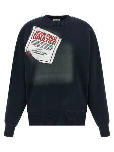 �W�����|�[���E�S���`�G JEAN PAUL GAULTIER �g���[�i�[ ���f�B�[�X �u���[ Sweatshirts 'The Blue Gaultier Label' sweatshirt 2504UTO371J003590130 Blue �֐� �������� 2025AW ju