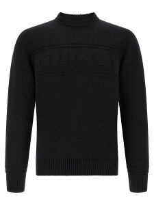 �O�b�` GUCCI �Z�[�^�[ �j�b�g�E�F�A �����Y �u���b�N Knitwear Gucci intarsia sweater 851724XKFBC1000 Black �֐� �������� 2026SS ju