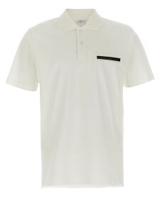 �x�����b�e�B BERLUTI �|���V���c �����Y �z���C�g Polo shirts 'Leather Tab' polo shirt R28JPS85001000 White �֐� �������� 2025SS ju