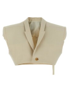 ���b�N �I�E�G���X RICK OWENS �W�� �x�X�g ���f�B�[�X �x�[�W�� Vests 'Micro tatlin' vest RP01E7751WUT21 Beige �֐� �������� 2025SS ju