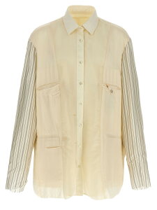 ���]�� �}���W�F�� MAISON MARGIELA �V���c �����Y �x�[�W�� Shirts 'Anonymity of the lining' jacket S50BN0532MTN051961 Beige �֐� �������� 2025SS ju
