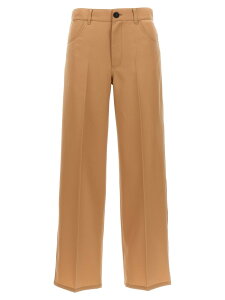 �W���T���_�[ JIL SANDER �Y�{�� �p���c ���f�B�[�X �x�[�W�� Trousers Loose leg pants J04KA0004J40003257 Beige �֐� �������� 2024SS ju