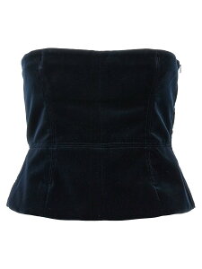 �g�� �t�H�[�h TOM FORD T�V���c �g�b�v�X ���f�B�[�X �u���[ T-shirts and tops Velvet top CR0037FAX171HB593 Blue �֐� �������� 2024AW ju