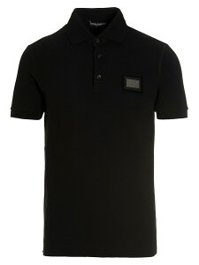 �h���`�F&�K�b�o�[�i DOLCE&GABBANA �|���V���c �����Y �u���b�N Polo shirts Polo 'DG Essential' G8PL4TG7F2HN0000 Black �֐� �������� 2025SS ju