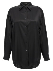 �g�� �t�H�[�h TOM FORD �V���c ���f�B�[�X �u���b�N Shirts Silk shirt CA3211FAX881LB999 Black �֐� �������� 2025SS ju