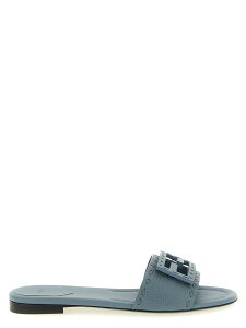�t�F���f�B FENDI �T���_�� ���f�B�[�X �u���[ Sandals 'Baguette' slides 8R8136AQY2F1TZB Light Blue �֐� �������� 2026SS ju