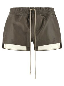 ���b�N �I�E�G���X RICK OWENS �f�j���V���[�c �V���[�c ���f�B�[�X �O���[ Denim shorts 'Bog boxers' shorts RP01F6316LBY34 Gray �֐� �������� 2026SS ju